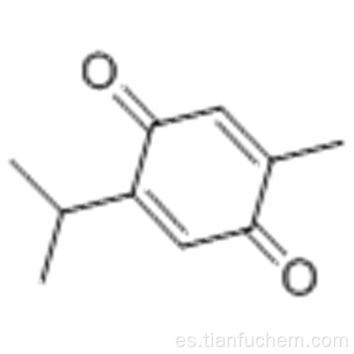 2,5-ciclohexadieno-1,4-diona, 2-metil-5- (1-metiletil) - CAS 490-91-5